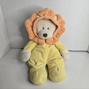 Baby Ganz Lion Jammies Plush Stuffed Animal Yellow Pajama Bear 14" Beanbag